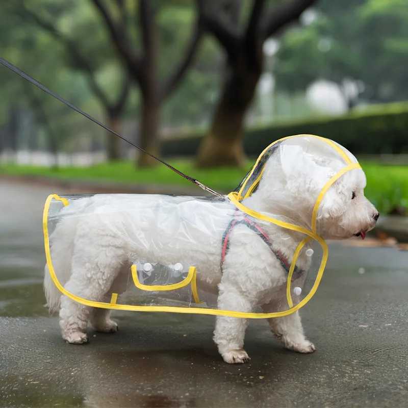 Puppy Raincoat Waterproof Pet Rain Jacket for Small Medium Dogs Cats Jumpsuit Chihuahua Teddy Hooded Pug Rain Poncho RainwearXJ250121