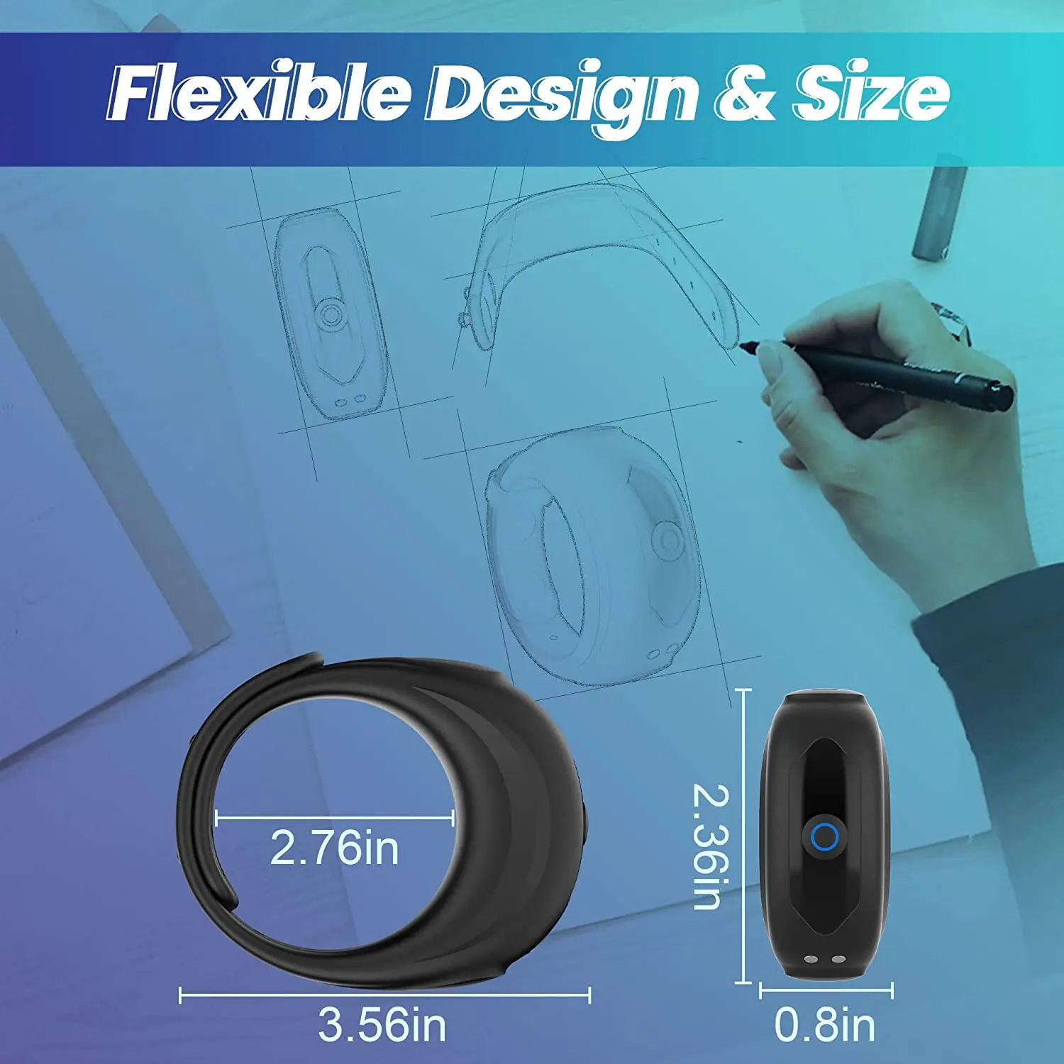 Sexy Cockring Vibrator for Men Couple Vibrating Penis Rings Adjustable Delay Ejaculation Sex Toys for Adults 18 250108