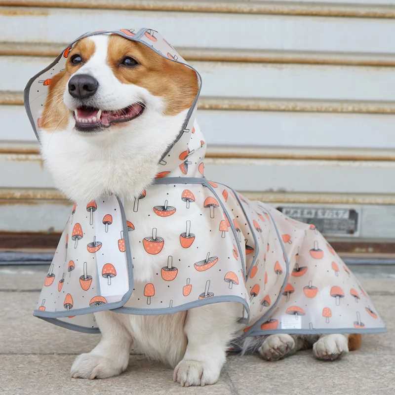 Reflective Strap Dog Raincoat Hooded Slicker Poncho for Small Medium Large Dogs PU Waterproof Raincoat Pink OutdoorXJ250121