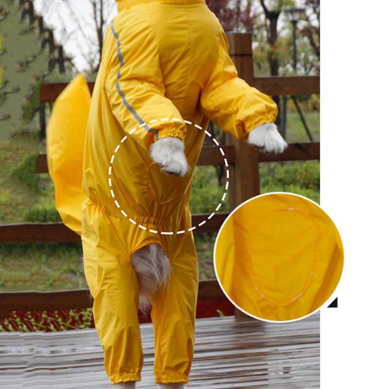 All inclusive Large Dog Raincoat Waterproof big Dog Clothes Coat hoodie Rain Jacket Reflective Medium big dog poncho OutdoorXJ250121