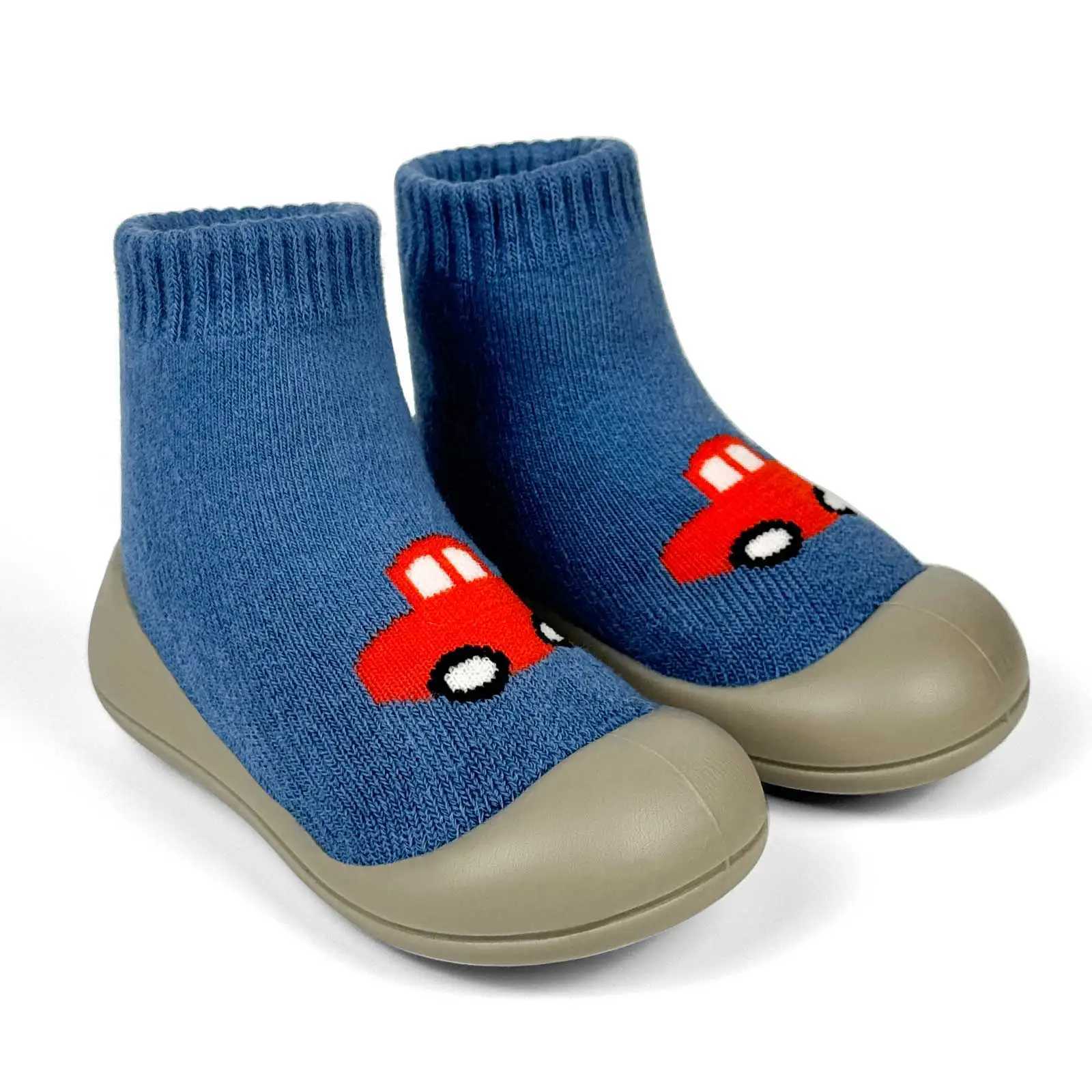 Baby Toddler Socks Shoes Non-Slip Infant First Walking Shoes Soft Rubber Sole Newborn Slippers Boys Girls Cartoon Indoor Floor S X250129