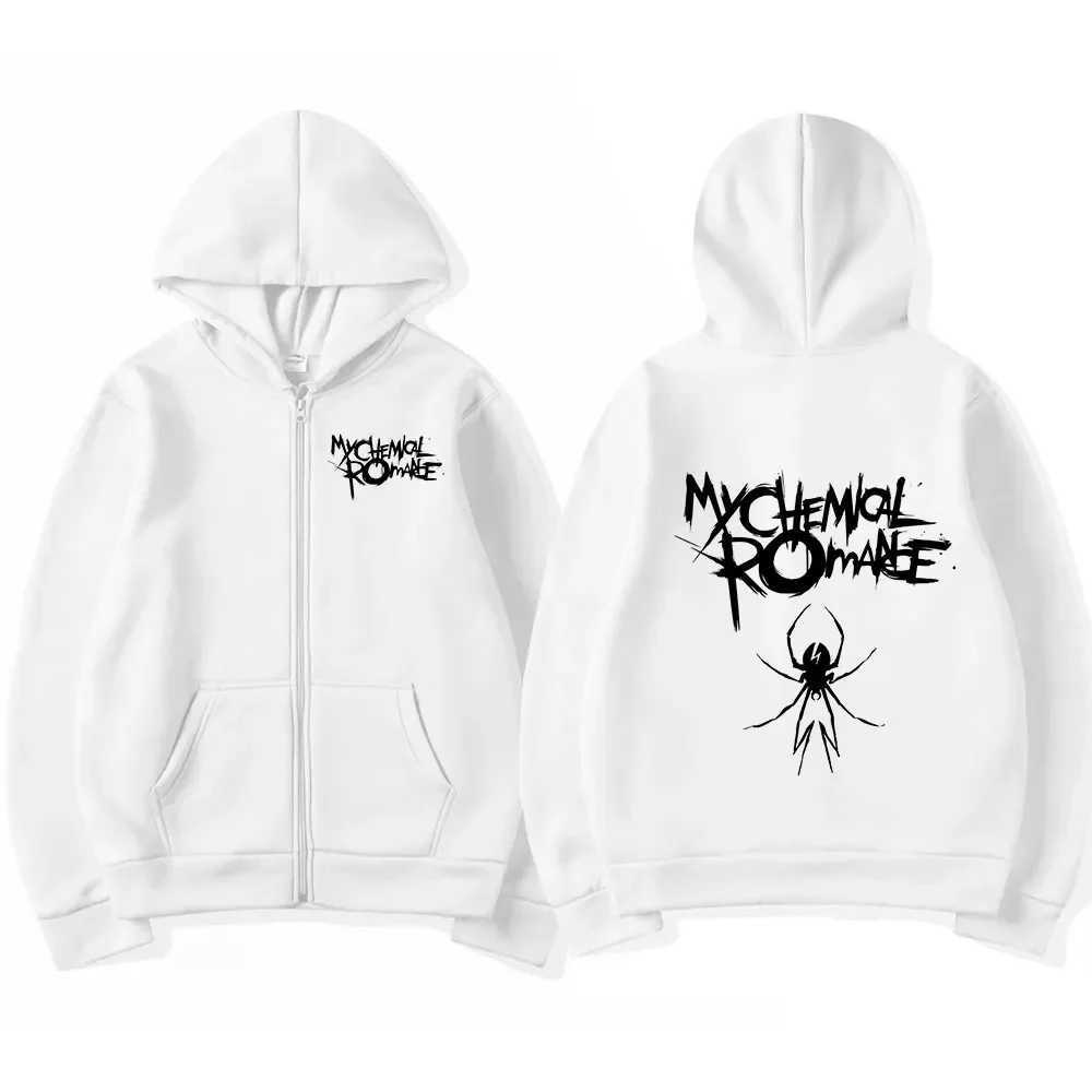 Men Fashion Hoodies Jacket Coats My Chemical Romance Mcr Dead Zipper Hoodie Top Loose Black Parade Punk Emo Zip Up SweatshirtXJ2500118