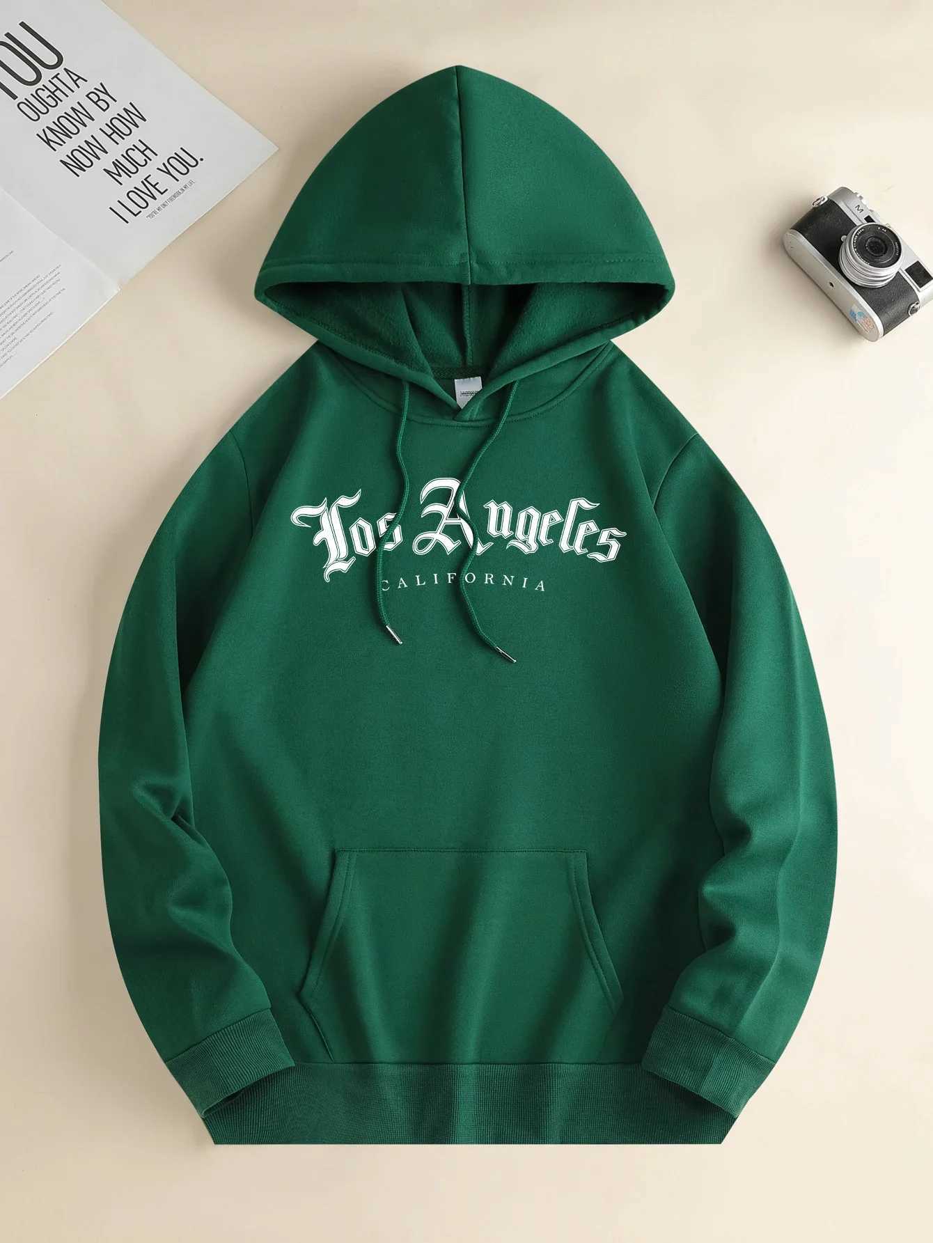Mens new fashion hoodie casual daily drawstring hooded sweatshirt lettering front kangaroo pocket mens jacketXJ2500118