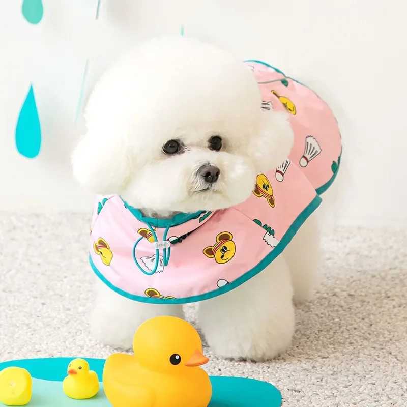 INS Pet Dog Waterproof Raincoat Small and Medium-sized Hooded Cartoon Cape Teddy Pet Raincoat Windproof Rain Coat JacketXJ250121
