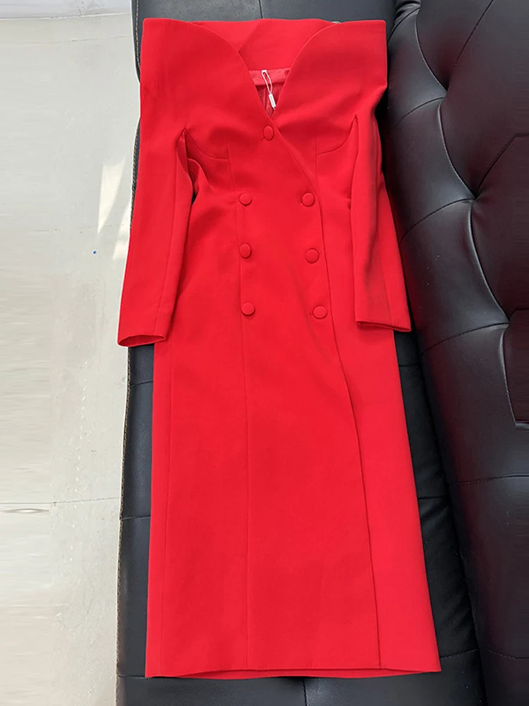 QMQA Fashion Womens er Trench Coat Personalized Stand Up Collar Slimming Long Windbreaker Autumn Clothing 1A110 250114