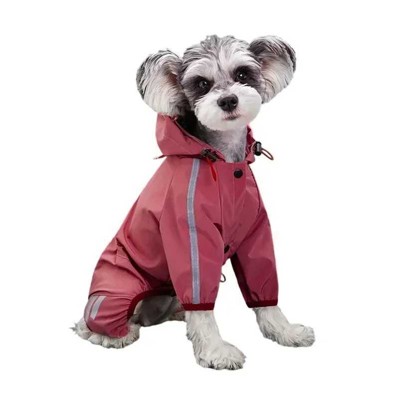 Dog Raincoat Reflective Waterproof Pet Clothes for Chihuahua Maltese Rain Coat Small Medium Dogs Jumpsuit Raincoat Dogs OverallsXJ250121