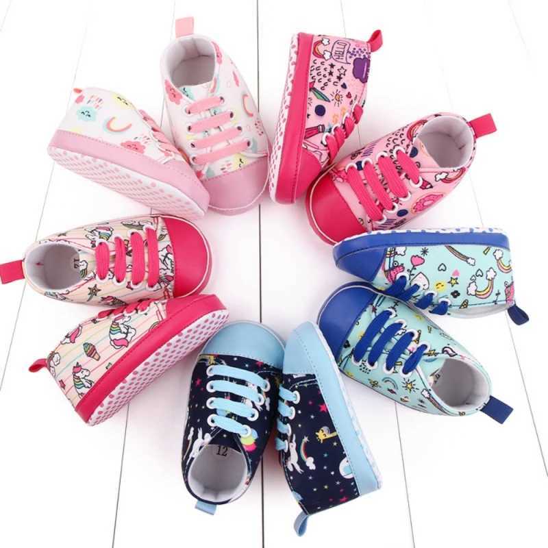 Newborn Boy Girl Shoes First Walker Baby Tie-Up Sneakers Unisex Fashion Soft Non-Slip Sole Casual Canvas Shoes Cute Crib Shoe X250129
