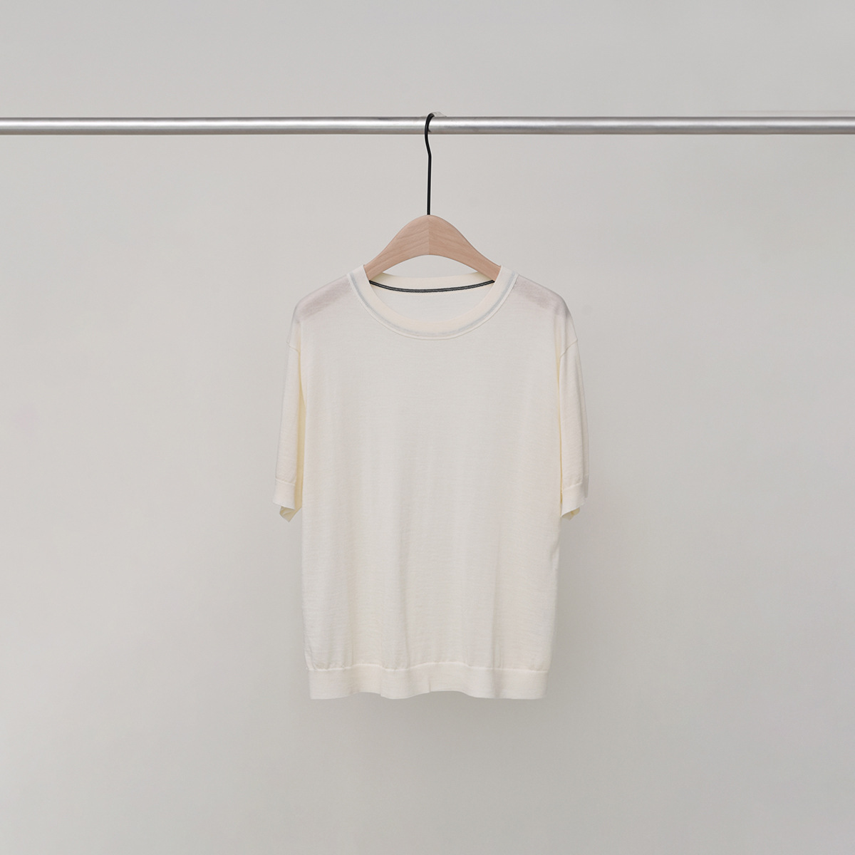 LLPB1 2025 Charm Fit Beige Cotton knitwear dress