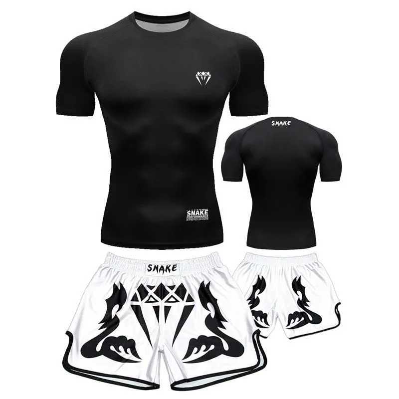 2024 New MMA Boxing Short SLeeve Childrens Suit Sports Mens and Womens Fighting Breathable Quick Drying Training Set X250129