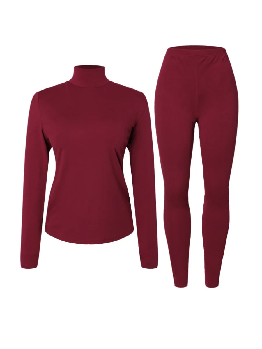 LW Plus Size womens clothing tracksuit sets long sleeve Turtleneck Slit Skinny Pants Set Spring casual Two pieces for women 250122