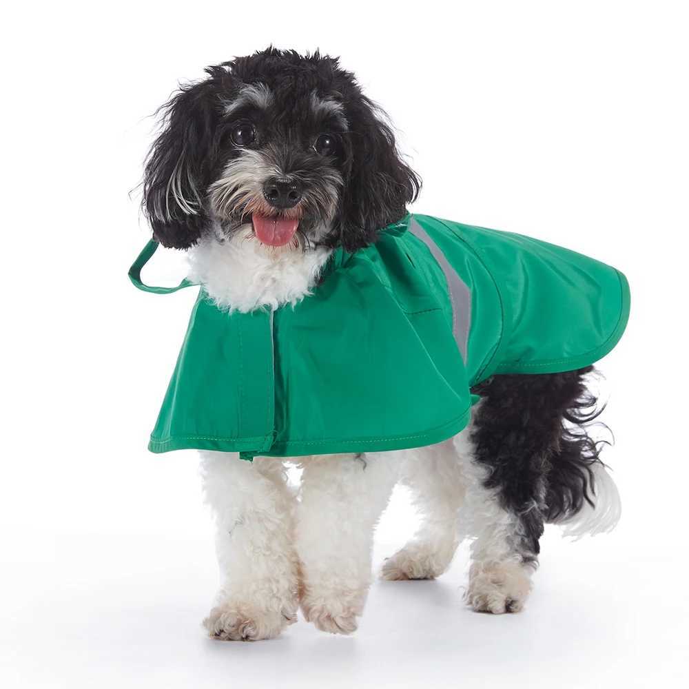 Fashionable Reflective Pet Dog Raincoat Cute Animal Raincoat Pet Hooded Waterproof Jacket Clothes Dog Clothes for Big DogsXJ250121
