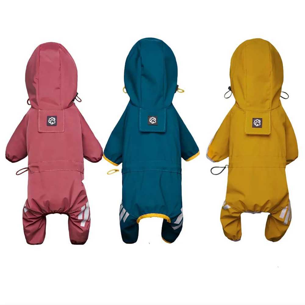 Dog Raincoat Reflective Waterproof Pet Clothes for Chihuahua Maltese Rain Coat Small Medium Dogs Jumpsuit Raincoat Puppy OutfitsXJ250121