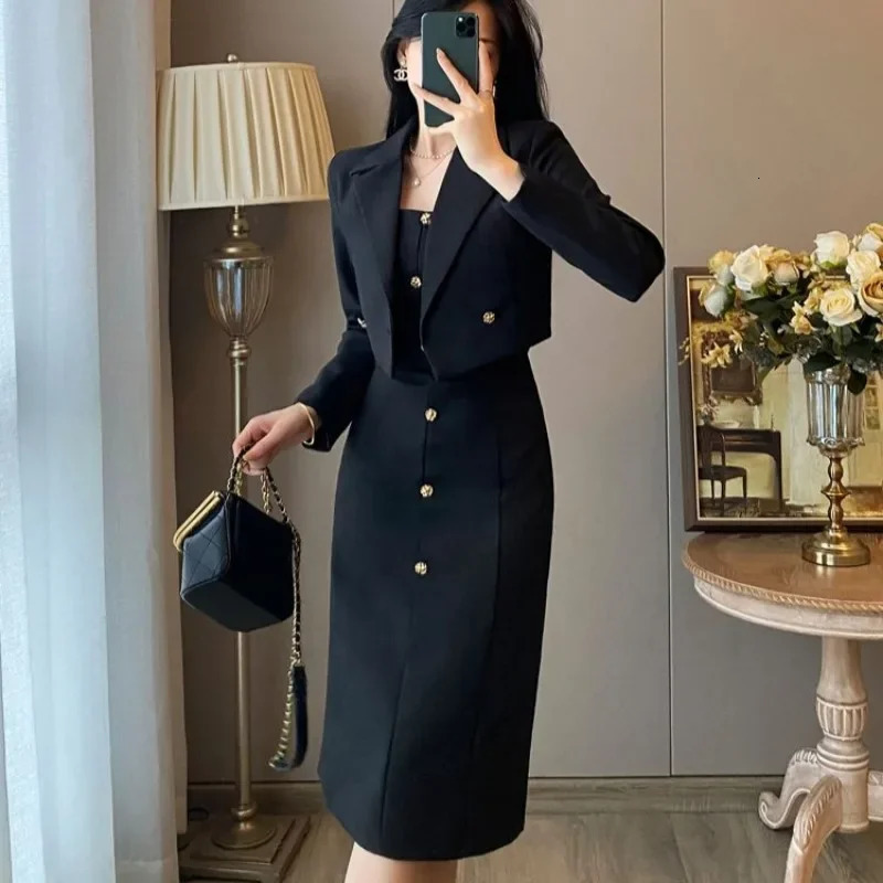 Long Sleeve Suits 2 Pieces Sets for Women Sexy Woman Outfit Office Clothing Arrivals Vintage Festival Y2k Clothes Matching 250122