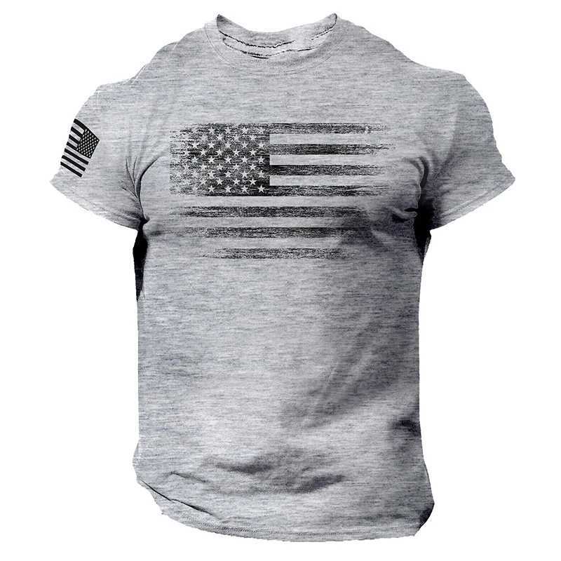 New American USA Flag T-Shirts Print Men Women Fashion Short Sleeve Cotton T Shirt Streetwear Harajuku Unisex Tees Tops ClothingXJ250117