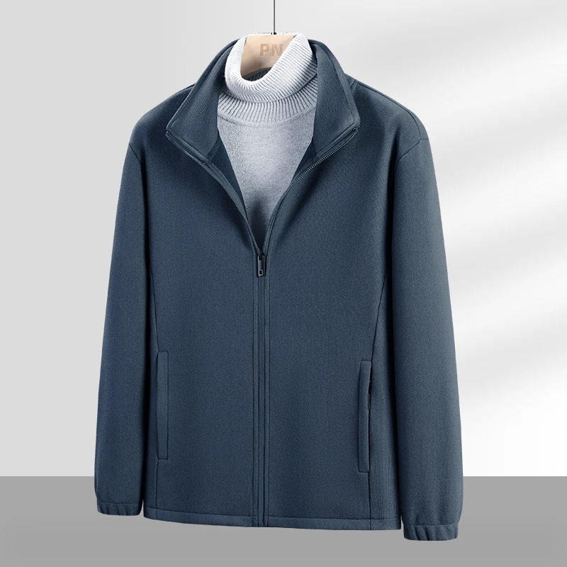 Mens Sweatshirts M-9XL Plus Size Autumn Winter Plus Velvet Thick Casual Warm Coat Large Size Lapel Solid Color Cardigan Jackets 250117