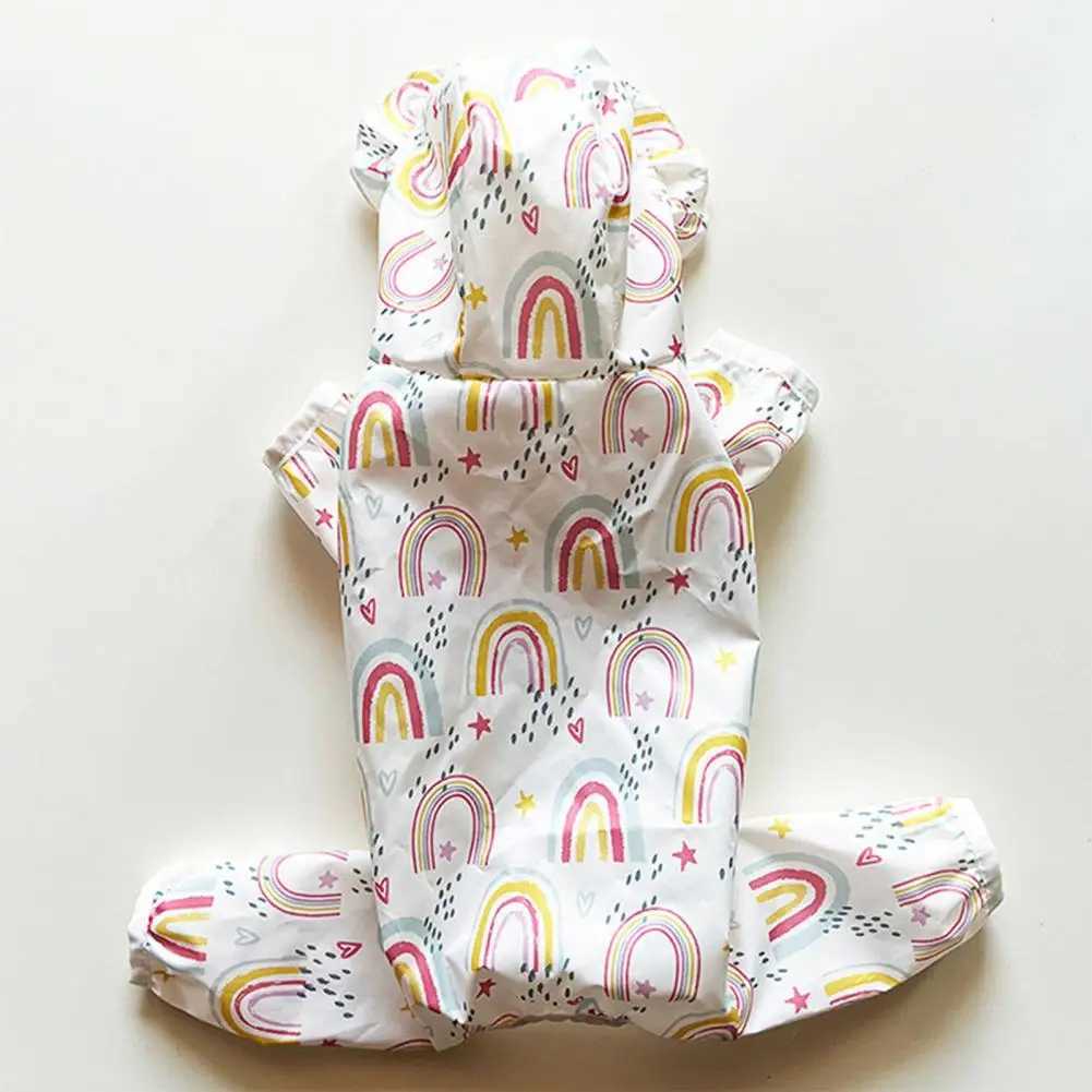Cartoon Pattern Pet Raincoat Dog Raincoat Waterproof Cartoon Print Pet Raincoat with Hood for Small Medium Dogs for DogsXJ250121