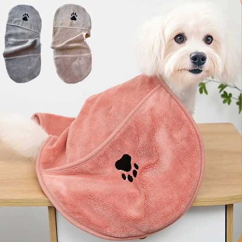 Hand Pocket Pet Towels Soft Pet Drying Towel Fashion Multifunctional Pet Towels Y5GB M250118