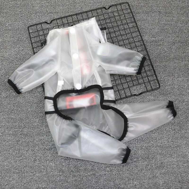 Transparent Pet Dog Raincoat For Rainy Days Lightweight Waterproof Pet Jacket Raincoat Windproof Hooded Jacket Simple Puppy CoatXJ250121