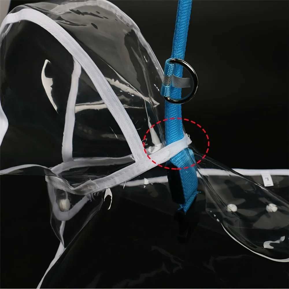 Dog raincoat clear PVC for medium dog breeds waterproof pet poncho with snap closure perfect for outdoor dog walking raincoaXJ250121