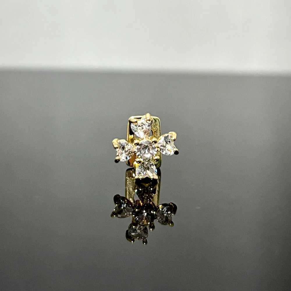 RACHELZ Green Color Zircon Flower Teeth Grillz Braces Fashion CZ Stone Tooth Caps For Women Men Hip Hop Jewelry Dental GrillsXJ250114