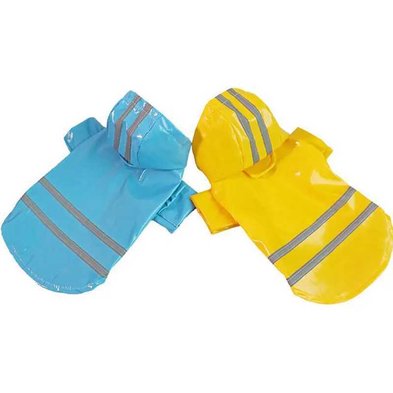 S-XL Pets Dog Clothes Hooded Raincoats Reflective Strip Dogs Rain Coat Waterproof Jackets Outdoor Breathable Clothes For PuppiesXJ250121