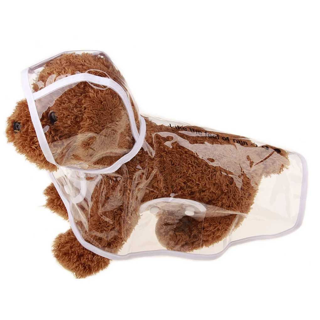 Dog Transparent Raincoat Pet Waterproof Clothes Jacket Poncho Rainsuit Small Large Dog Clothing Summer Puppy Rain CoatsXJ250121