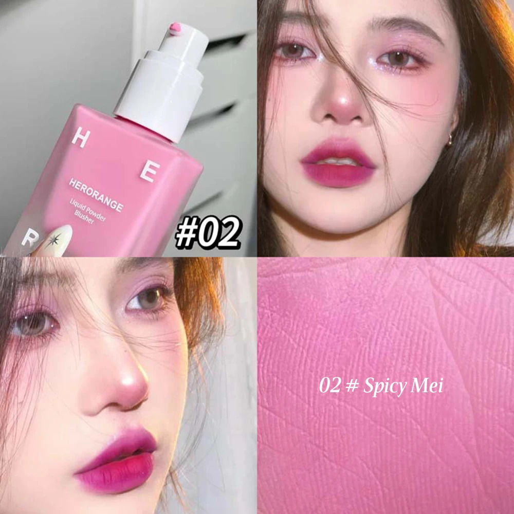 4 Colors Liquid Blush Pressed Blush Color Enhancing Face Eyes Lips Womens Makeup Create Rouge Blush Cream 250108