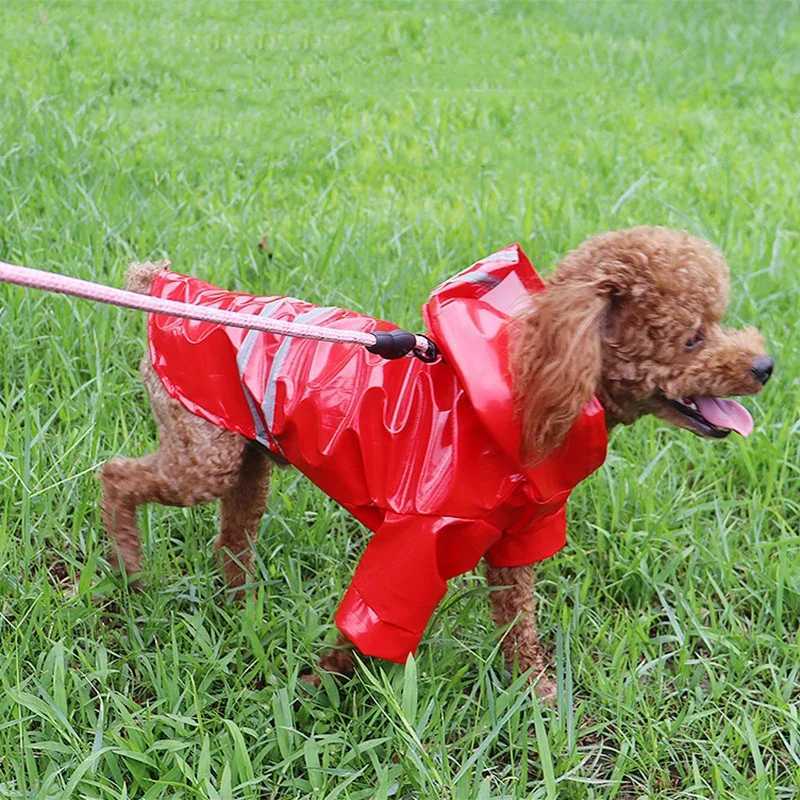 Dog Raincoat Reflective Waterproof Snowproof Pet Coat for Small Puppy Cats Raincoat Chihuahua Bulldog Pets Cape Poncho CostumeXJ250121