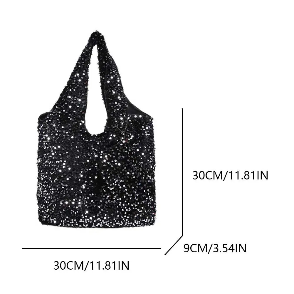 Tote Bag for Women Slouchy Handbag Trendy Hobo Bag Fashion Sequin Shoulder Bag er Underarm Bag for Travel Shopping 250122