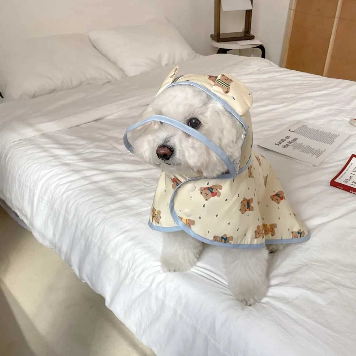 Puppy Dog Rain Coat Waterproof Reflective Classics Pet Raincoat with Harness for Small Dogs Pomeranian Dachshund ImpermeableXJ250121