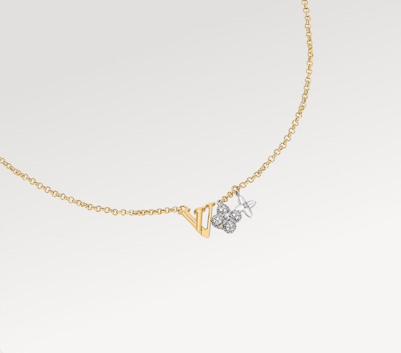 Womens Gold Pendant Necklace er Flower Letter Choker Simple Copper Party Jewelry Z250910