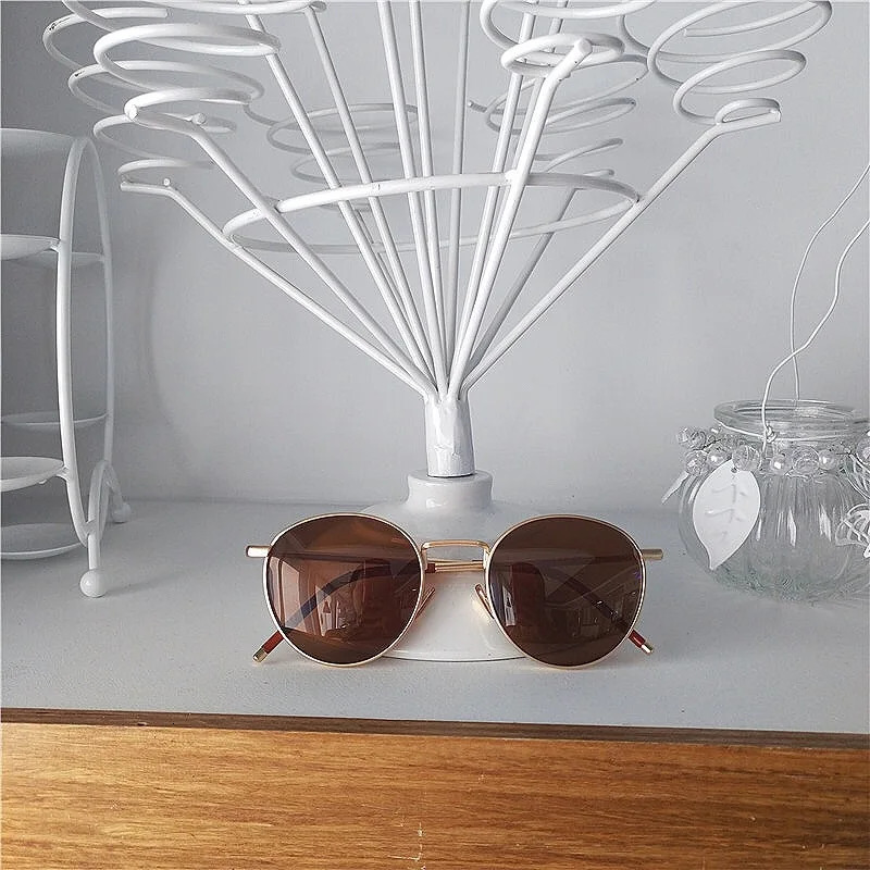 Korea Retro Brown Polarized Sunglasses Women Literary BeachSunshade Glasses Dustproof Windproof Riding Glasses UV400 Sunglasses 250117