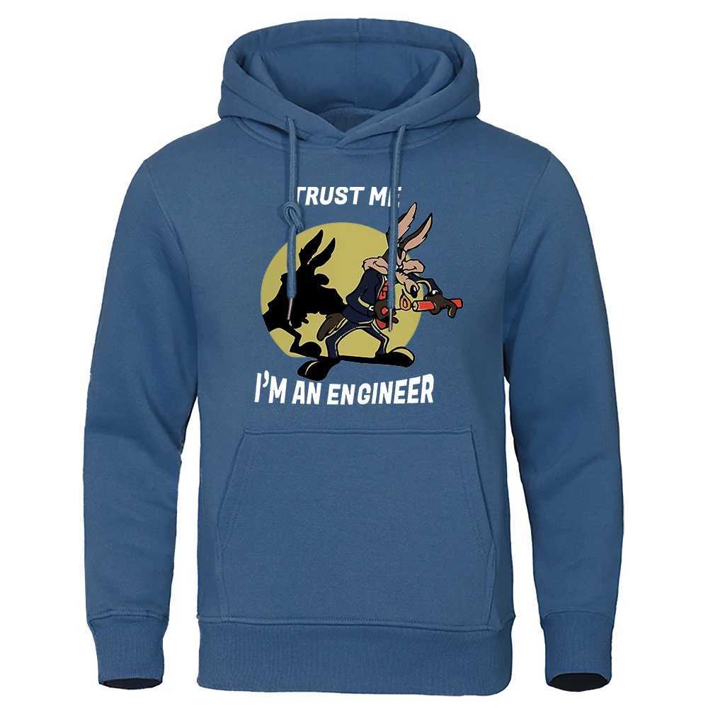 Trust Me Im An Engineer Print Hoodies Male Pure Fleece Casual Clothing Round Neck Engineering Hoody Classic Oversized PulloversXJ2500118