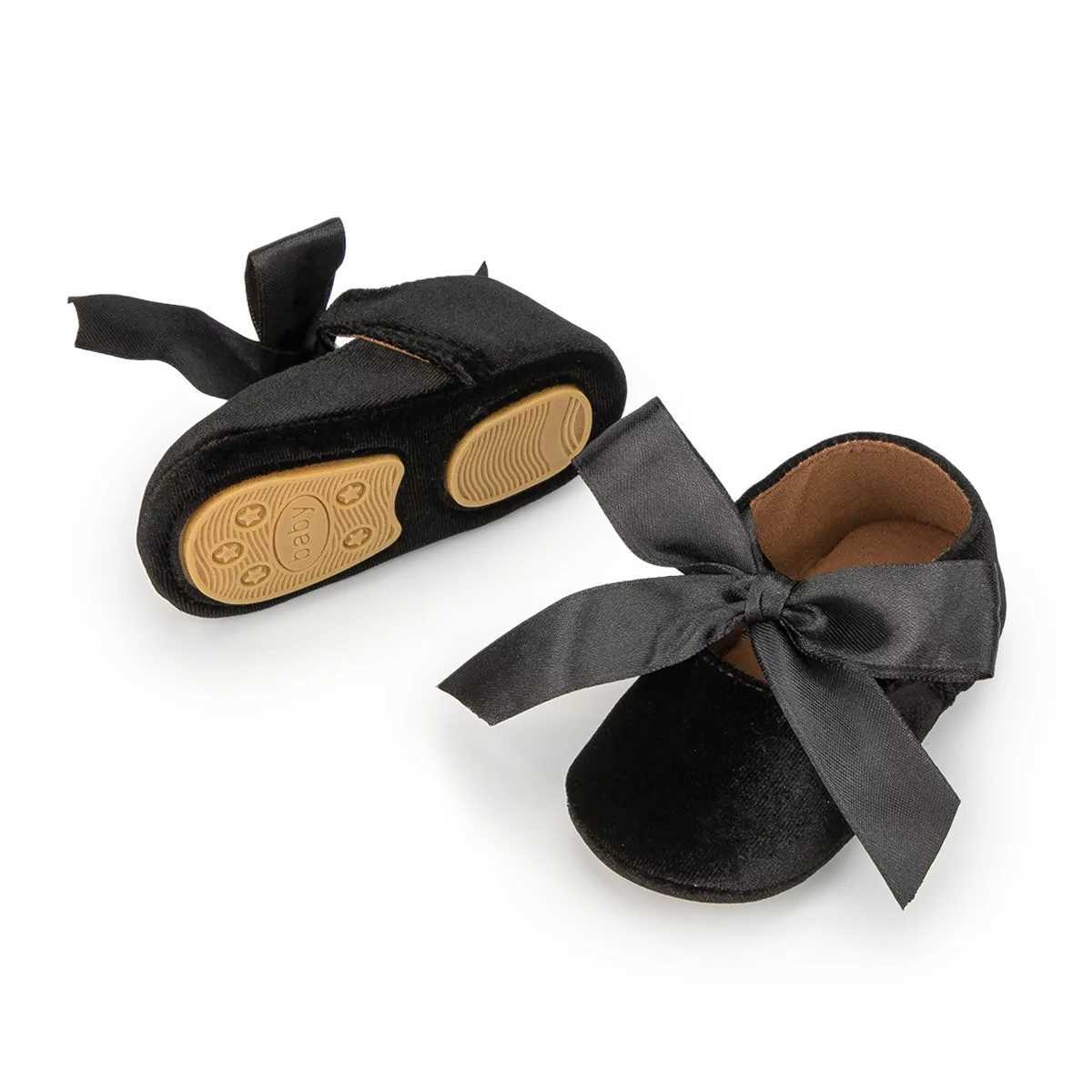 Infant Girl Princess Cute Bow Fringe Shoes Toddler Soft Rubber Sole Anti-Slip Footwear Crib First Walk Shoes 0-18 Months X250129