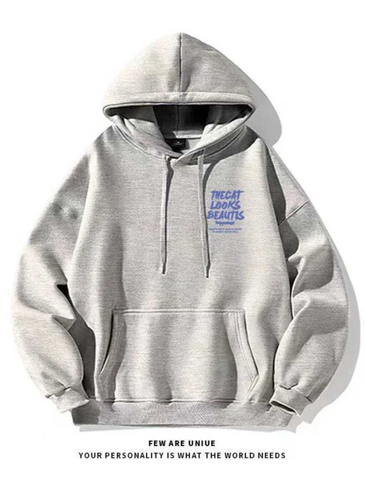 2024 New Leisure Street Clothing Hoodie Fashion Mens Comfortable Hip Hop Street Clothing Y2K Pullover Hoodie S-3XL X250129