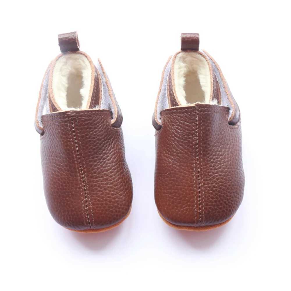 Baby Shoes Toddler Girls Boys Casual Leather Shoes Winter Furry Boot Newborn Infant Barefoot Shoes Loafers Items Stuff X250129