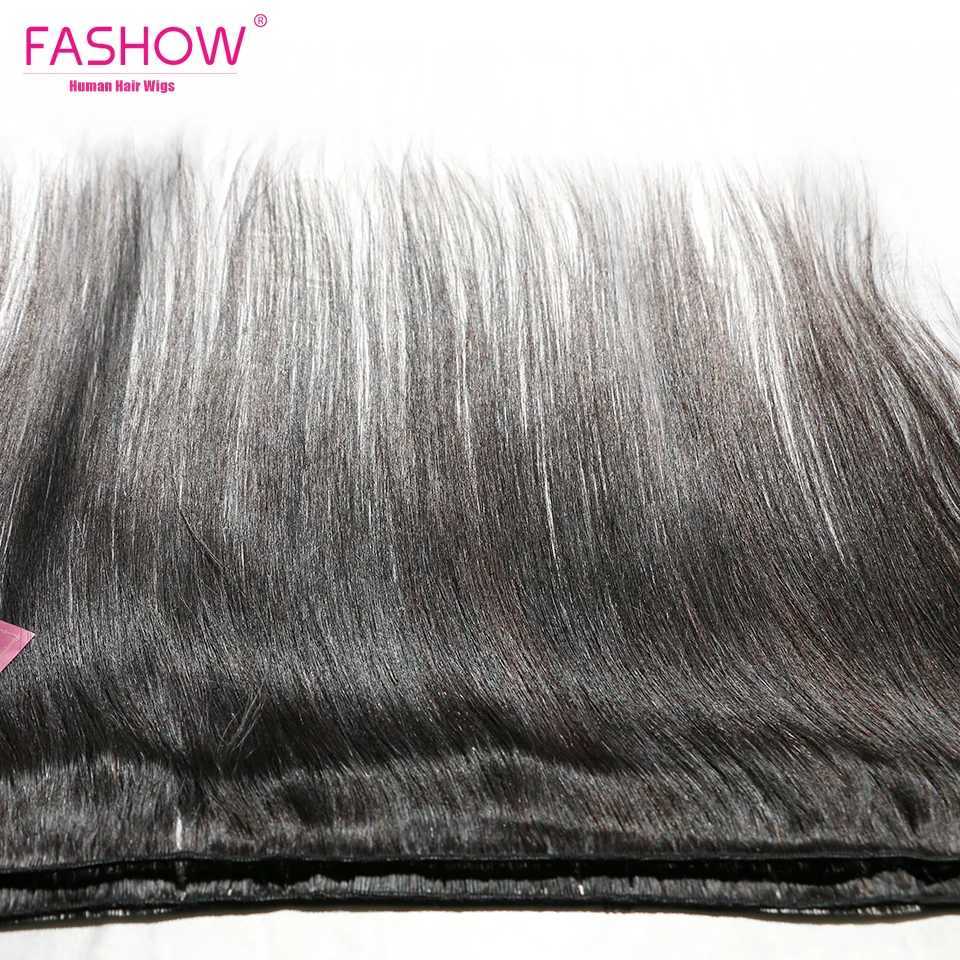 Human Hair Bundles with 5x5 6x6 Bigger Clo than 4x4 Malayisan Straight Hair 3 Bundles With Clo Fashow Remy Hair WeavesXJ250120