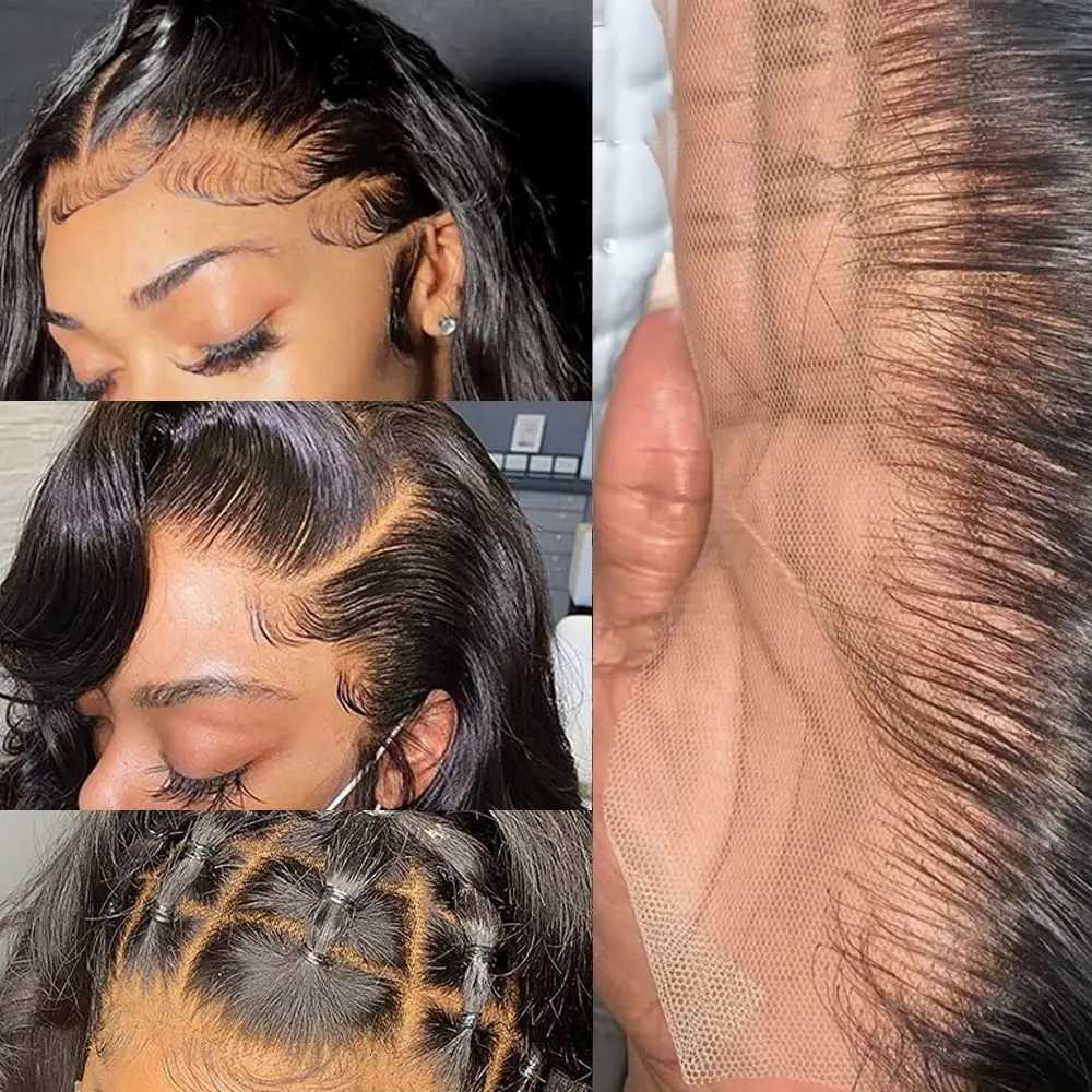 Body Wave Bundles Human Hair with 13x4 HD Lace Frontal 100% Unprcessed Remy Hair Bundles Brazilian Weave 3 Bundles With CloXJ250120