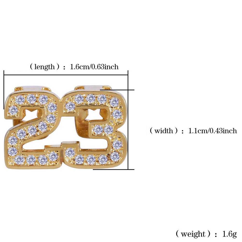 Single Hip Hop Number Teeth Grillz Fashion Rhinestones 14K Gold Silver Color Removable Grills Dental Mouth Punk Teeth CapsXJ250114