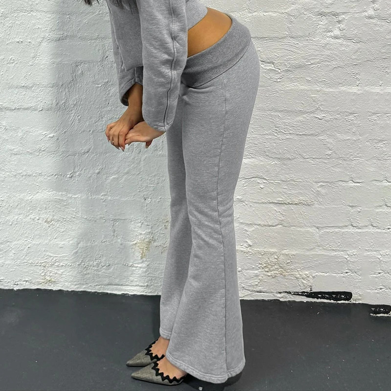 Rapcopter Bow y Sweatpants Low Waisted y2k Grey Trousers Women Streetwear Vintage Fashion Pants Korean Casual Clothes 250122