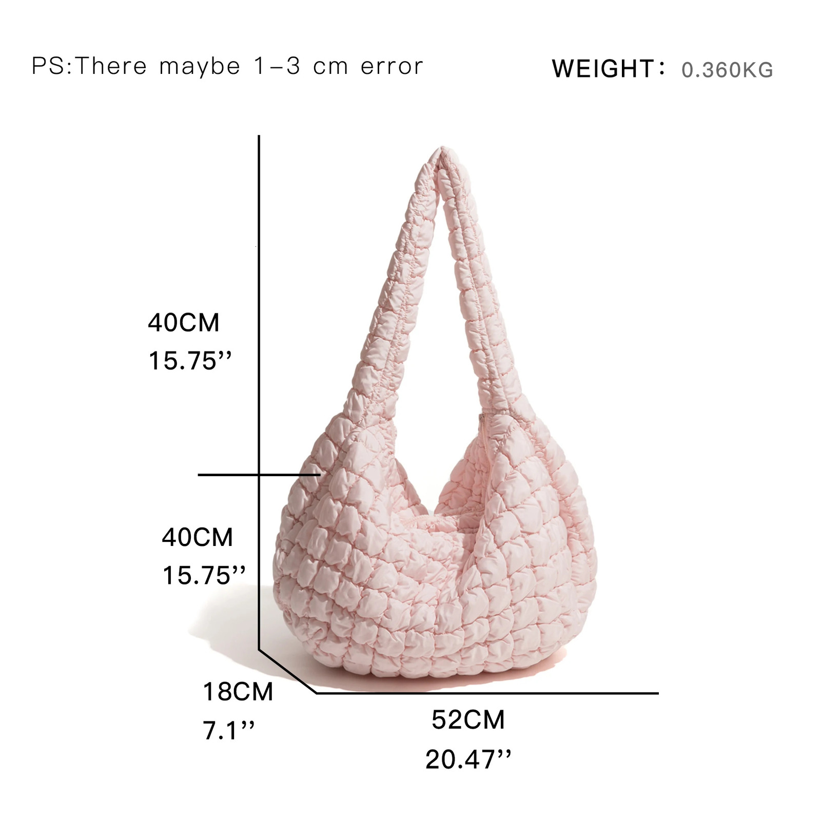 MABULA Girls Big Crossbody Quilted Puffer Bag korean Solid Cotton Padded Sling Hobo Purse Simple Shoulder Handbag 250113