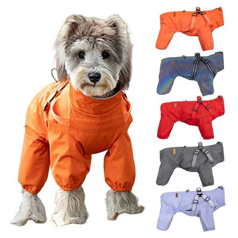 Pet Rain Coat Rainwear Body Cover for Puppy Dog Rain-Proof Mud-Proof Raincoats for Walking and Outdoor Activities M68EXJ250121