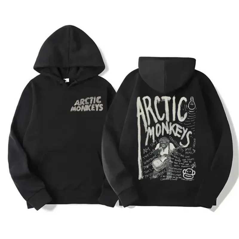 Mens Retro Rock Arctic Monkey Hoodie with Music Album Mode HoodieXJ250322