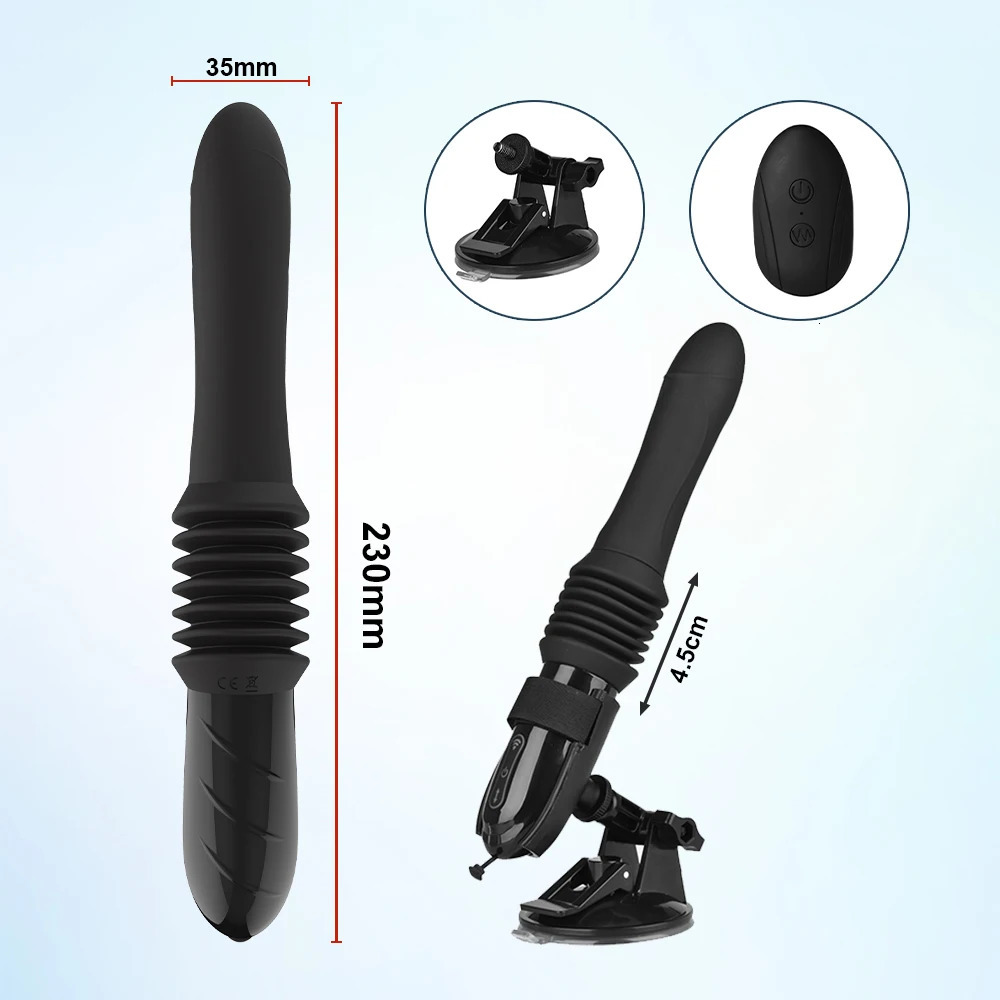 Thrusting Dildo Vibrator Sex Machine Auto Telescopic Vagina Anal Stimulator G Spot Clitoral Female Masturbator Sex Toy for Women 250108
