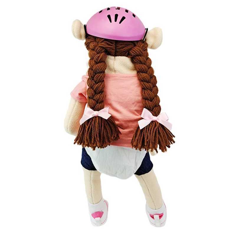 Large Feebee Hand Puppet Jeffy Sister Muppet Plush Toy Brother Talk Show Party Props Christmas Plushie Doll for Boys Girls Gifts X250129