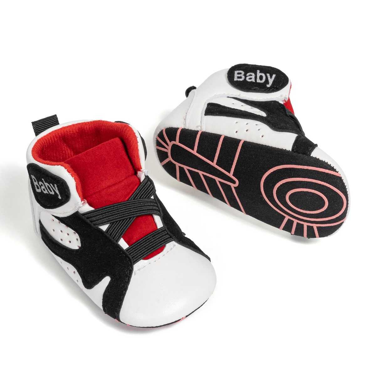 KIDSUN Toddler Baby Boys Shoes High Tops Basketball Sneakers Soft Anti-Slip Infant Newborn Prewalker First Walking Crib Shoes X250129