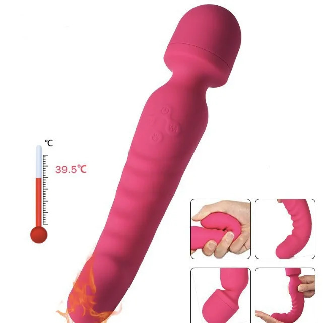 Dual Head AV Vibrator Massager G Spot Magic Wand Clitoris Stimulator Strong Vibration Powerful Dildos Adult SMSex Toys for Woman 250114