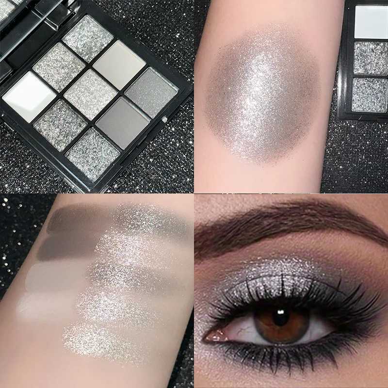 New Arrival 9-color eye shadow palette glitter pearlescent matte eye shadow shimmer makeup lasting female beauty eye makeup series Z250121