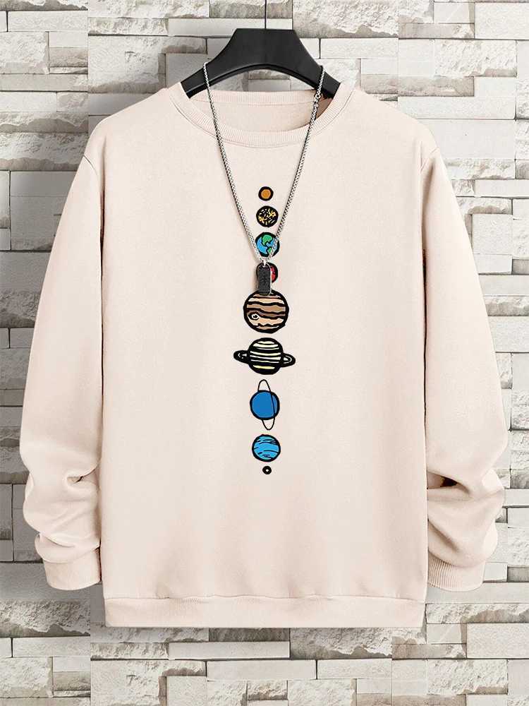 Planets In The Solar System Men Women Hoody Cartoon Crewneck Clothes Casual Comfortable Sweatshirts Warm Pullover SweatshirtXJ2500118