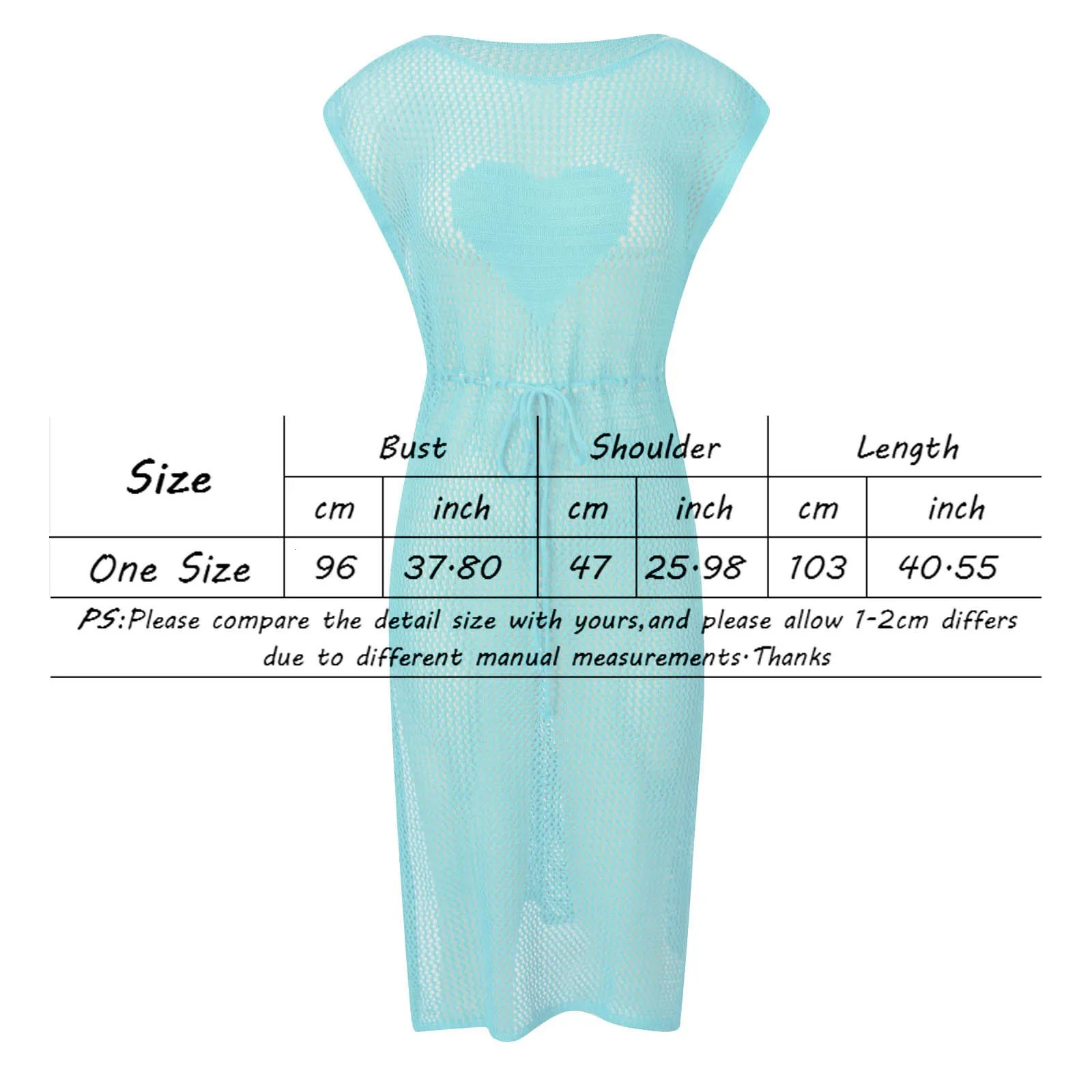 Bathing Suit Cover Up For Women Plus Size Womens Sleeveless Hollow Qipao Style Dress With Knitted Swimwear Beach 250120